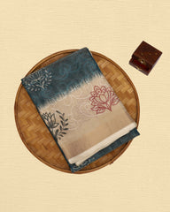 Tissue Embroidery Saree
