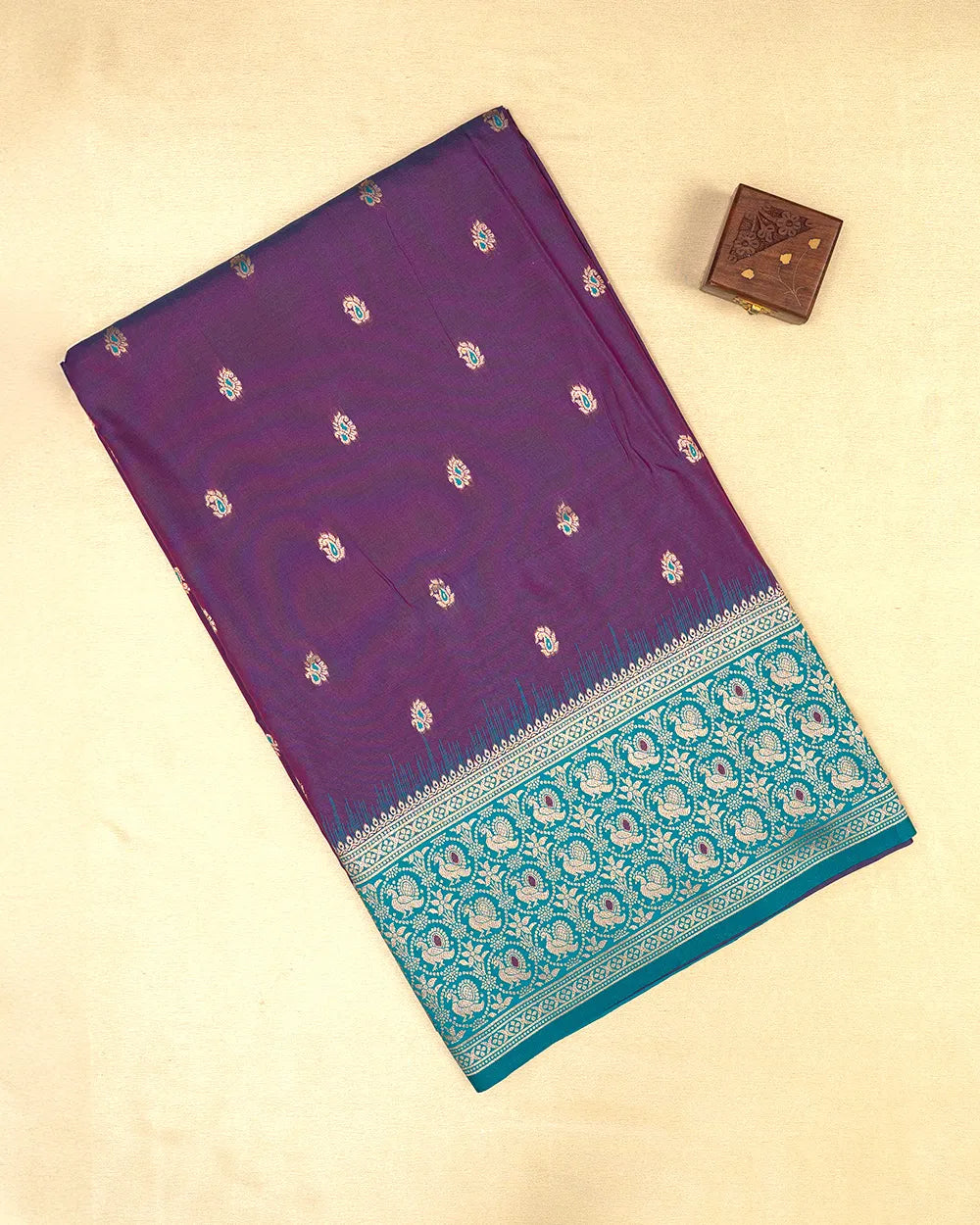 SC5638 - SOFT SILK SAREE WITH MEENA BUTTA