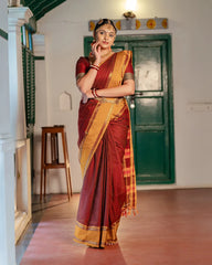 SC7533 - NARAYANPET CHECKED COTTON SAREE