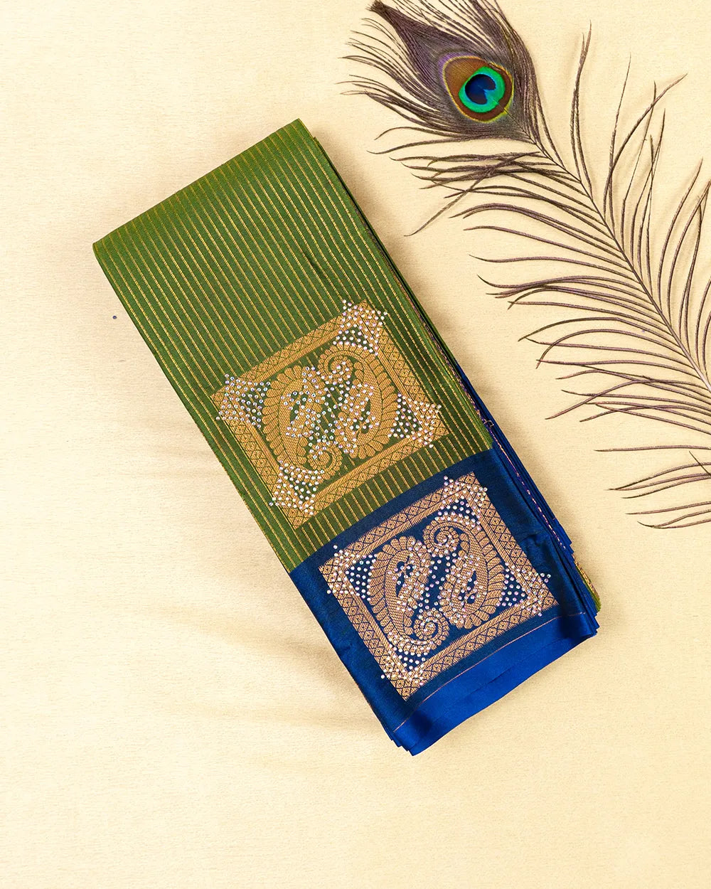 SC5671 - LIITCHI SILK SAREE WITH MULTI STONE