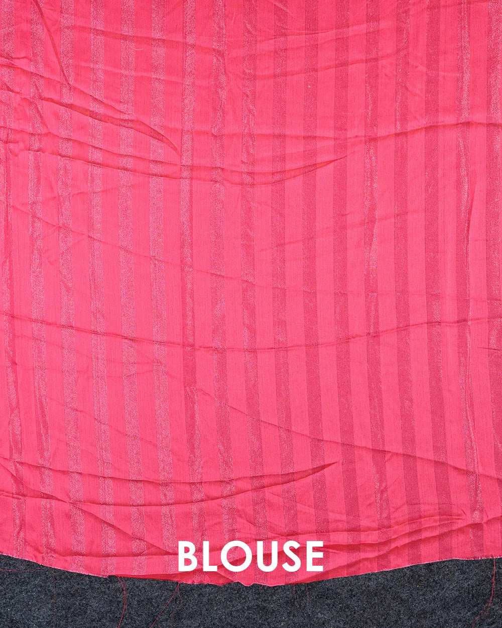 SC6497 - CHIFFON SAREE WITH SILVER ZARI LINES