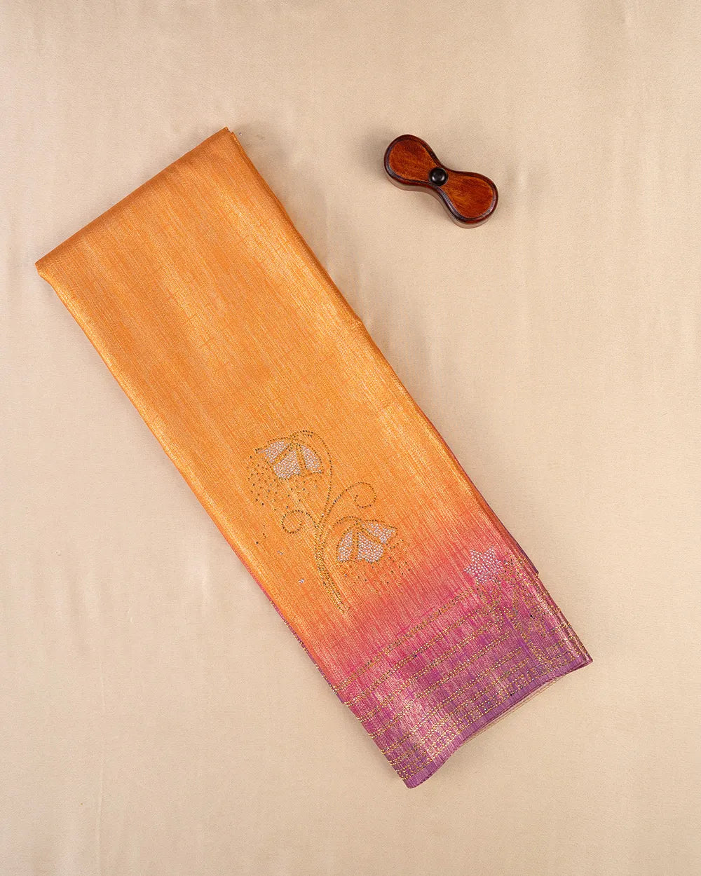 SC6623 - SATIN MULTI STONE SAREE