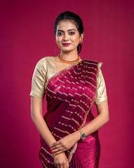SC6327 - FENDY SAREE WITH SEQUENCE WORK