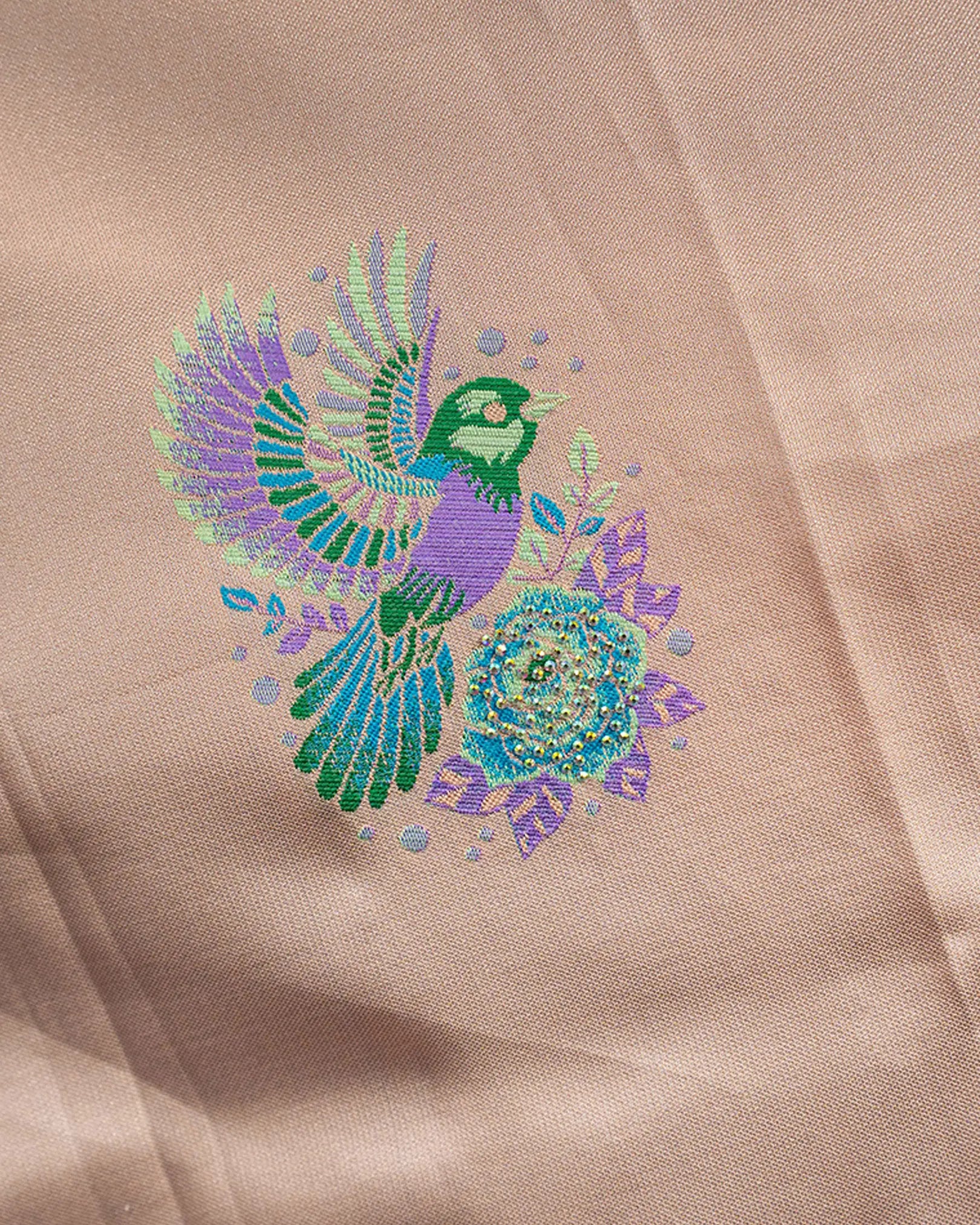 SC4879 - Tissue saree with multi colour stone