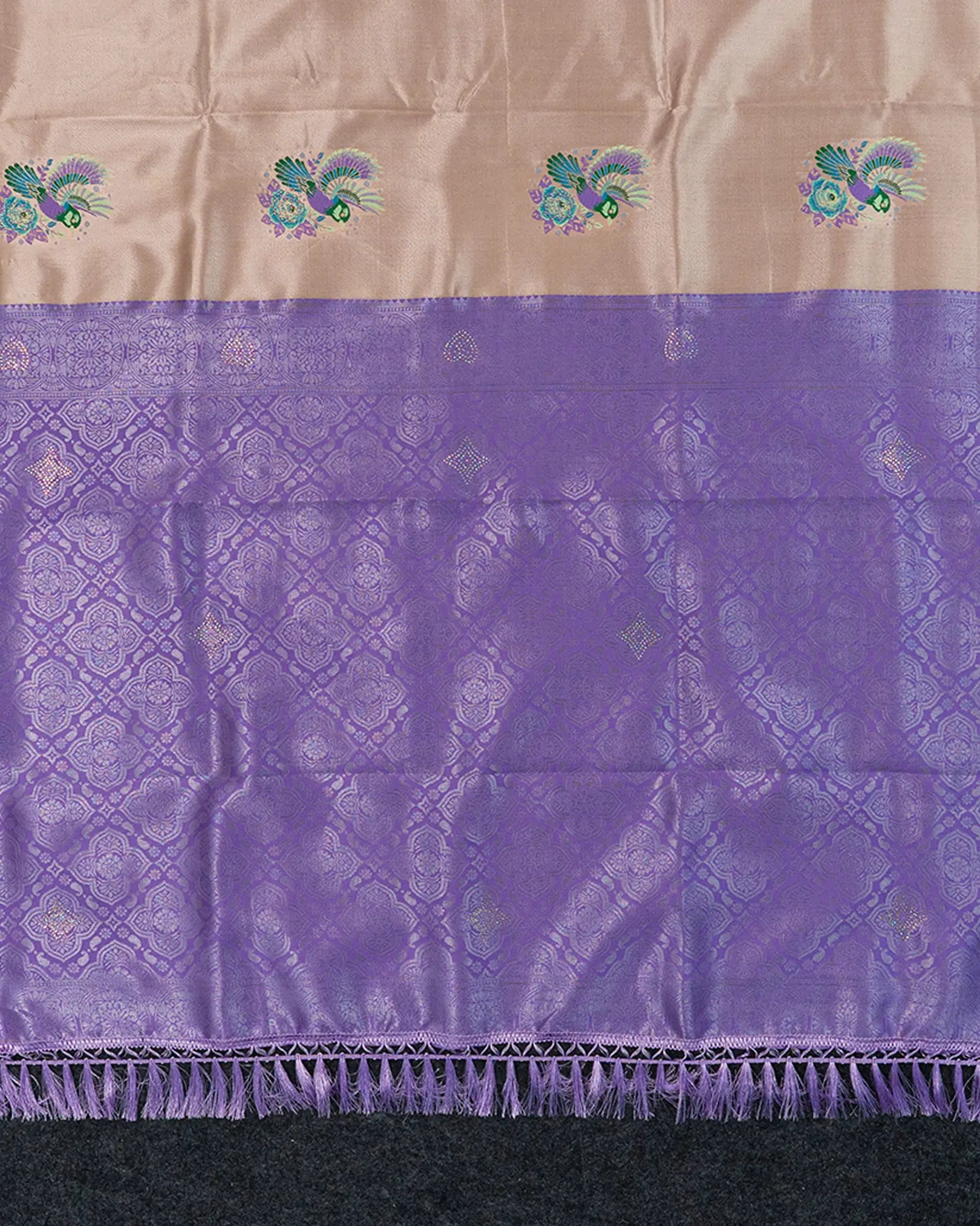 SC4879 - Tissue saree with multi colour stone