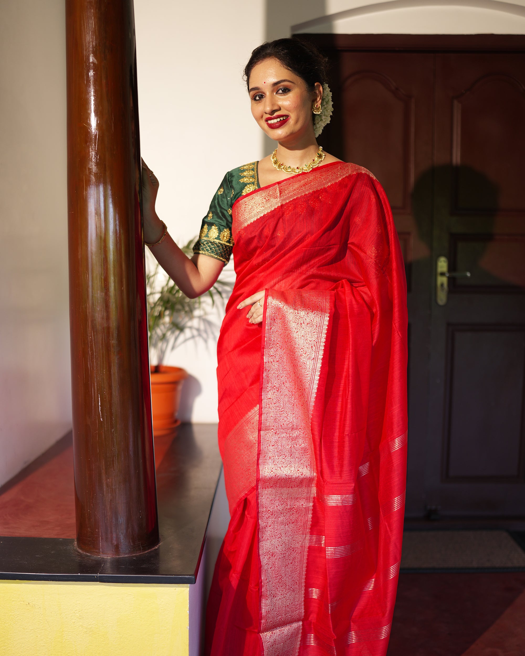 Tussar Cotton Saree