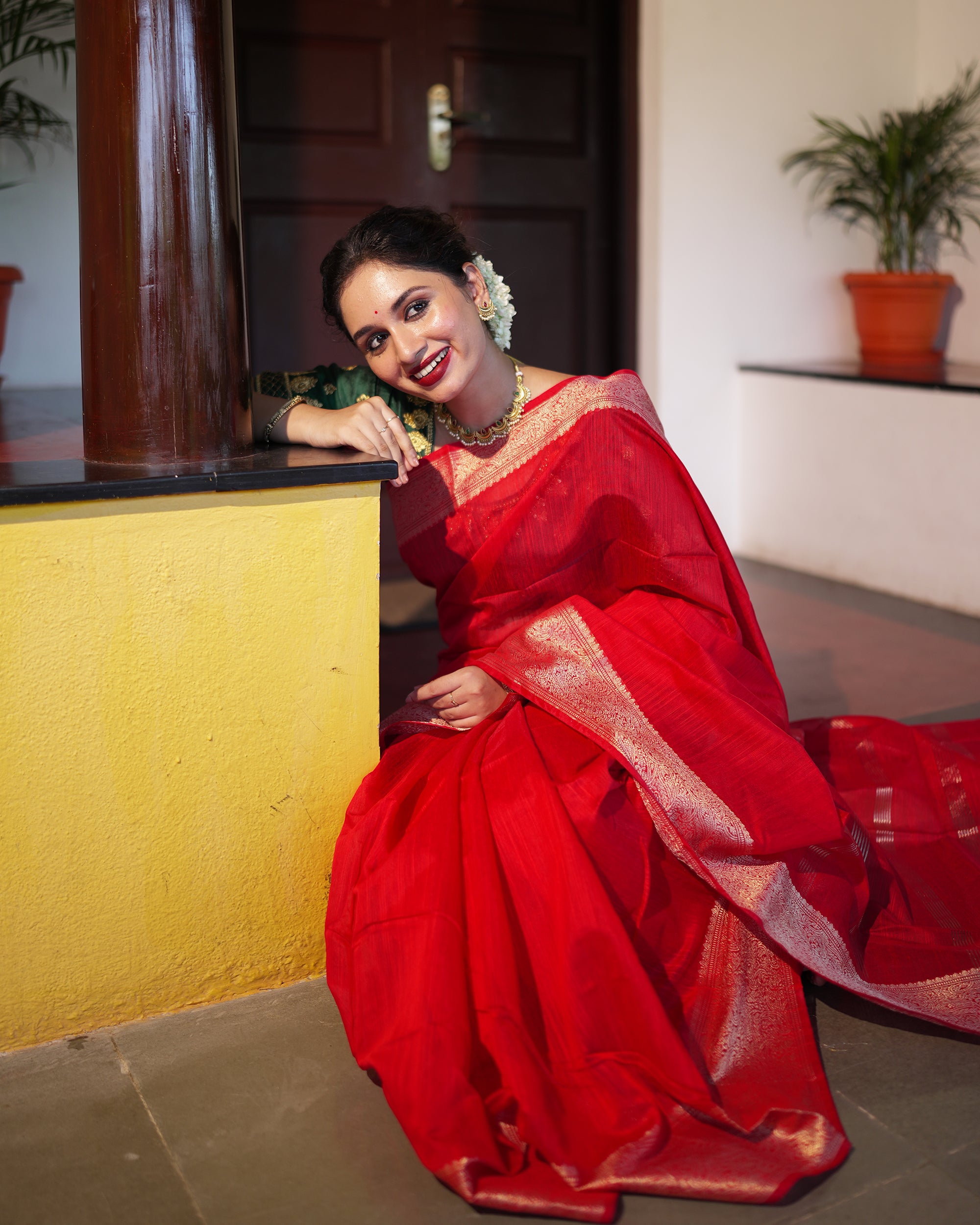 Tussar Cotton Saree