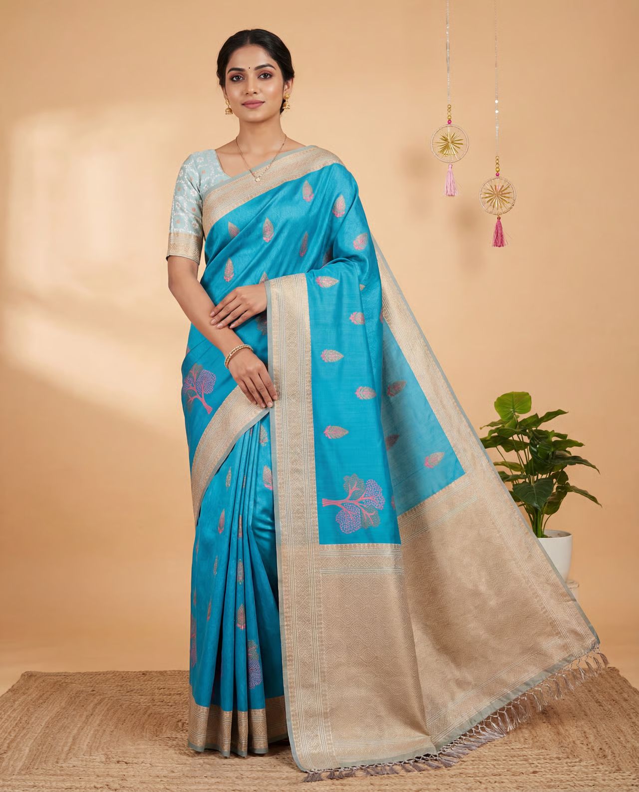 SC6675 - LITCHI SILK SAREE